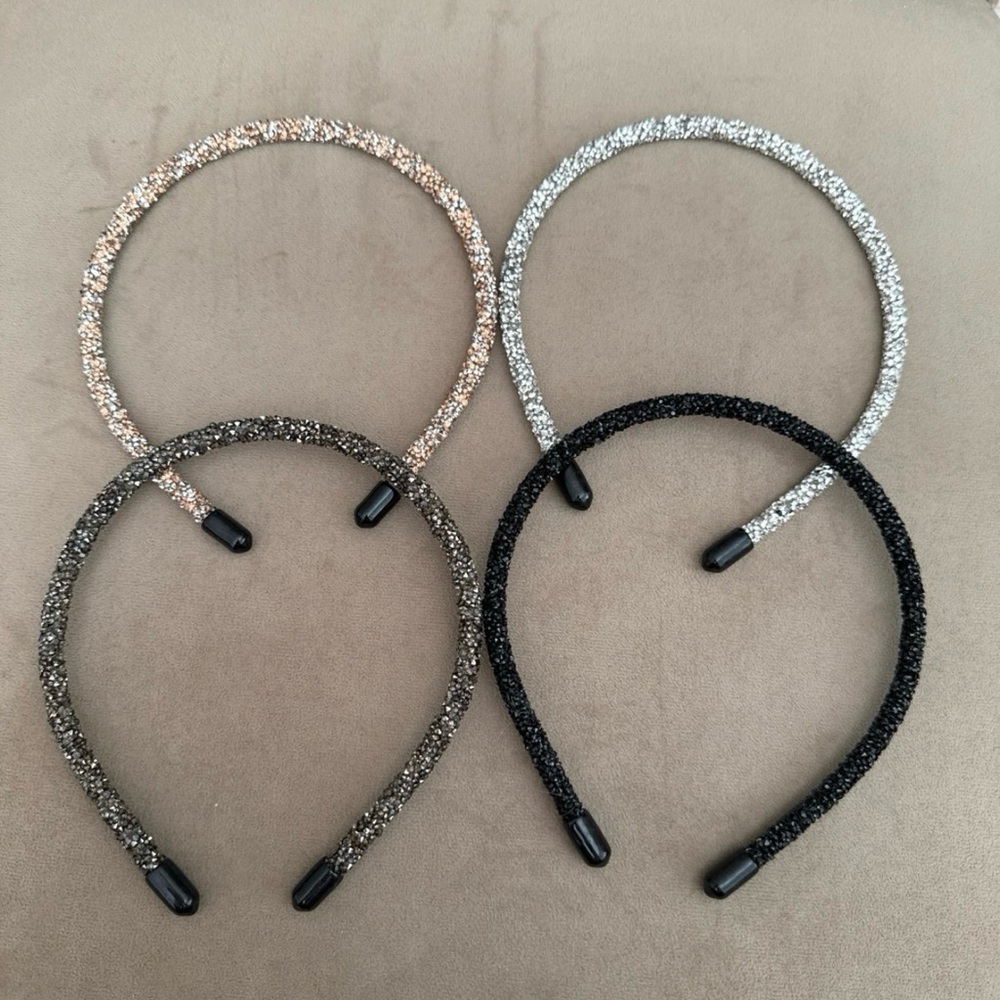 Set of Four Sparkly Headbands
